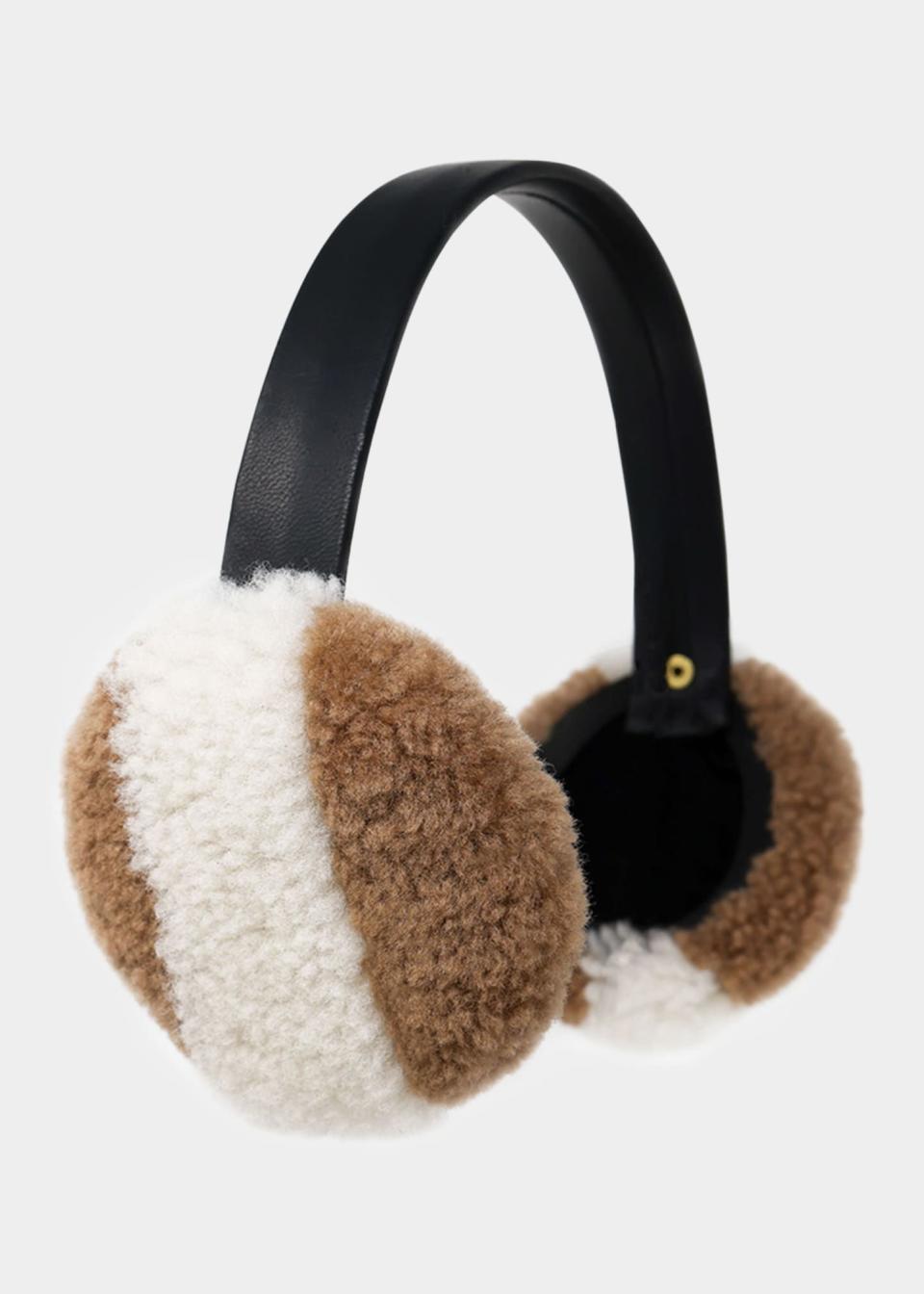 2) Velvet Band Shearling Earmuffs