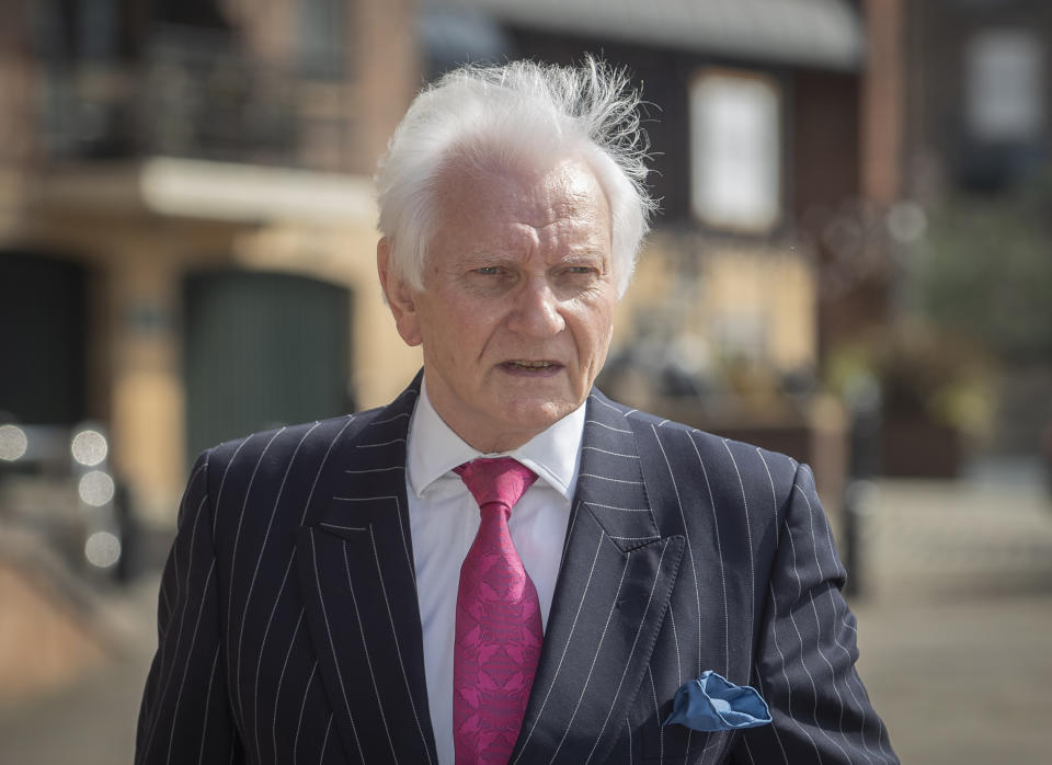 Former Tory MP Harvey Proctor, arrives at Newcastle Crown Court ahead of the sentencing of Carl Beech, the Westminster VIP paedophile accuser who was convicted on Monday of 12 counts of perverting the course of justice and one of fraud. (Photo by Danny Lawson/PA Images via Getty Images)