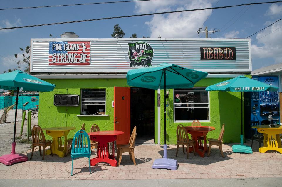 That BBQ Place in Matlacha recently reopened on March 4, 2023, after being damaged by Hurricane Ian.