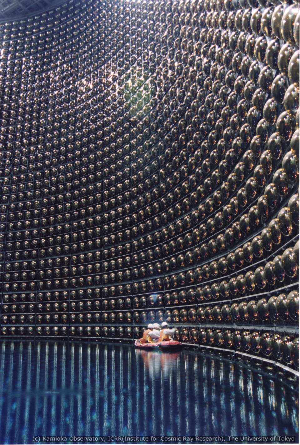 <p>The Super-Kamiokande is a giant neutrino detector, where thousands of cylinders of water wait for an incredibly rare event: the annihilation of a weakly interacting neutrino when it strongly interacts with regular matter and creates proton decay. The facility won a Nobel in 2015 for the discovery that neutrinos had mass, one more step in understanding how these hard-to-detect particles affect the universe on larger scales.</p><p><a rel="nofollow noopener" href="http://www.popularmechanics.com/science/g2475/16-massive-scientific-facilities-at-the-cutting-edge-of-research/" target="_blank" data-ylk="slk:From Popular Mechanics;elm:context_link;itc:0;sec:content-canvas" class="link ">From Popular Mechanics</a></p>