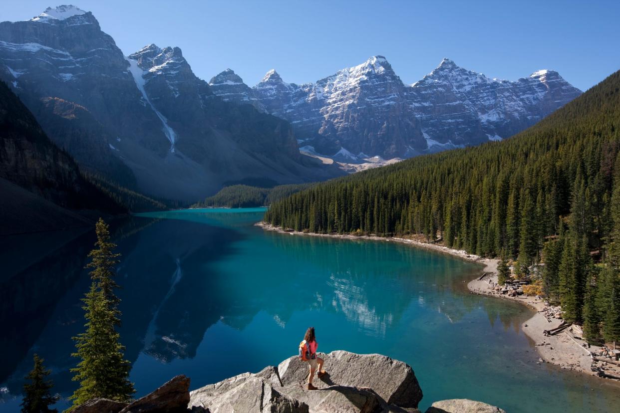 Moraine Lake in Alberta, Canada.