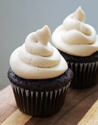 Black & Tan Cupcakes