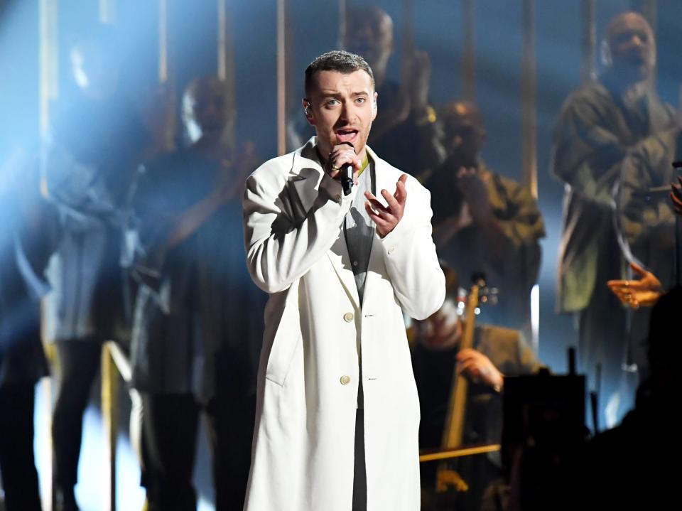 Sam Smith at the 2018 Grammys.