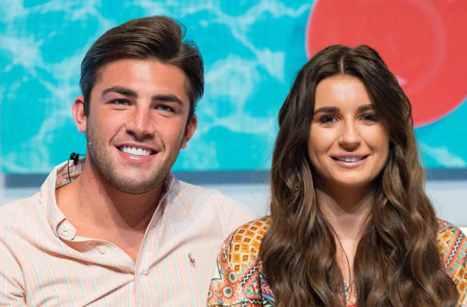 Jack Fincham and Dani Dyer during the Love Island Live photocall at ICC Auditorium
