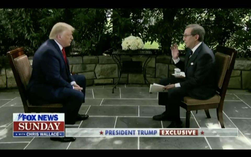 President Trump and Chris Wallace