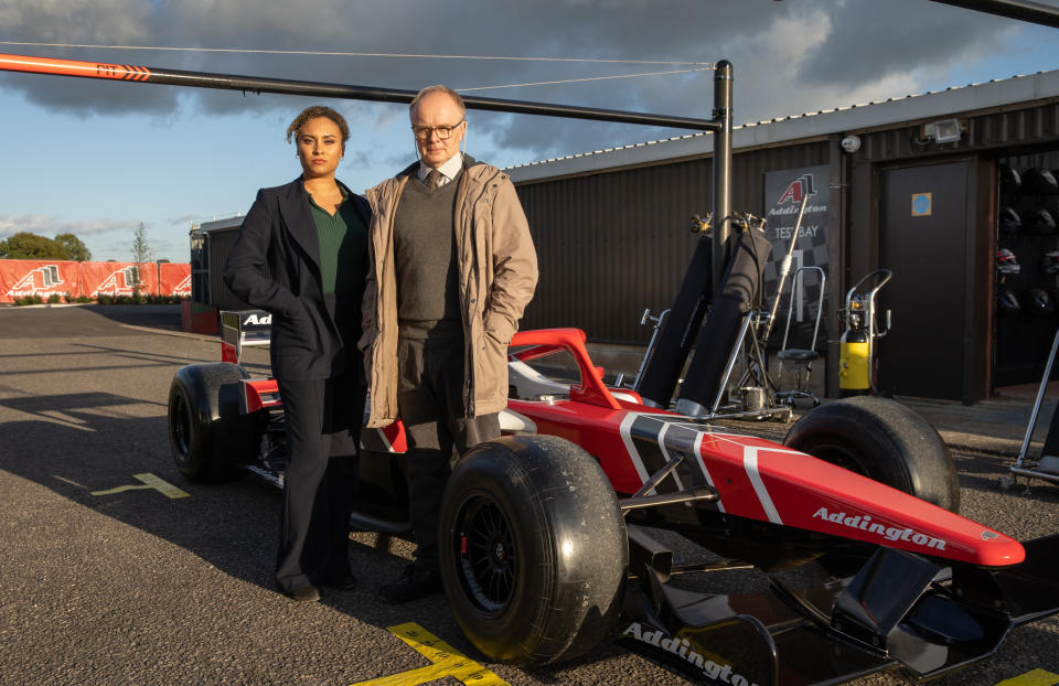 Episode two enters the fast-paced world of Formula 1. (ITV)