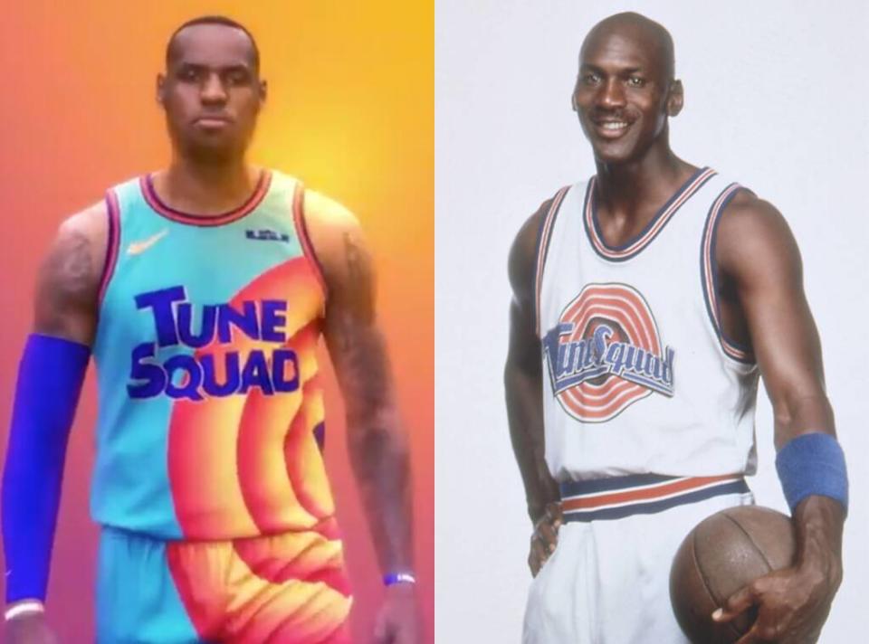 Lebron James, Michael Jordan, Space Jam