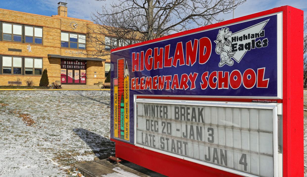 Highland Elementary School on Graham Road in Stow could be razed and replaced with a new school serving grades six through eight under a  scenario being considered by the Stow-Munroe Falls school district.