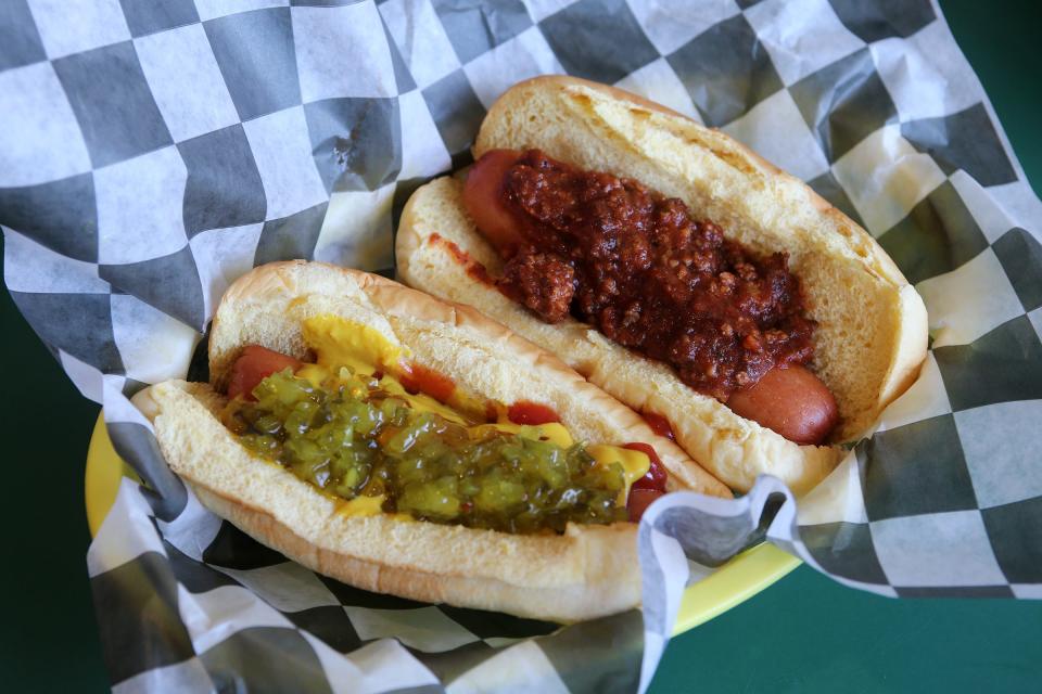 A pair of hot dogs at Jersey Freeze in Freehold Township.