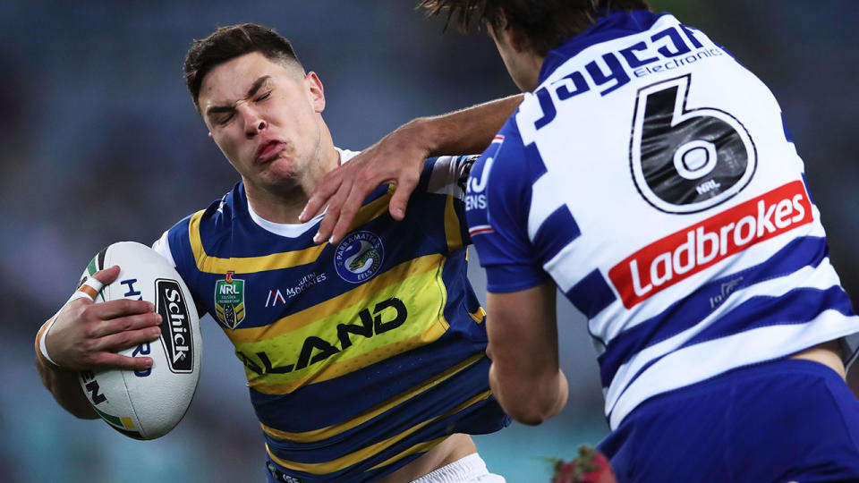 Moses and the Eels struggled to inject excitement into the game. Pic: Getty