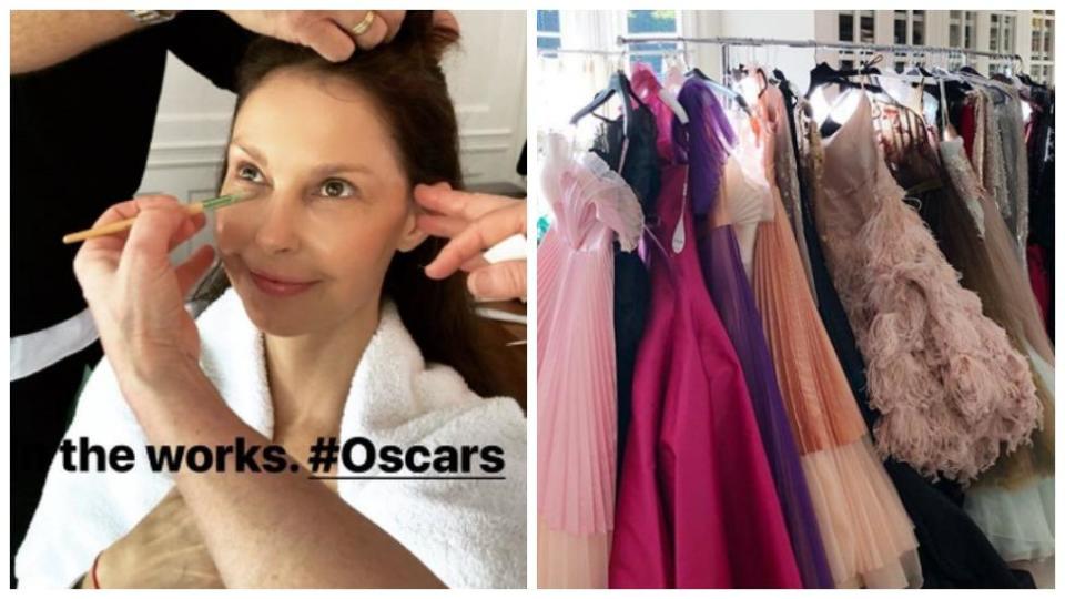 Stars getting ready for Oscars 2018