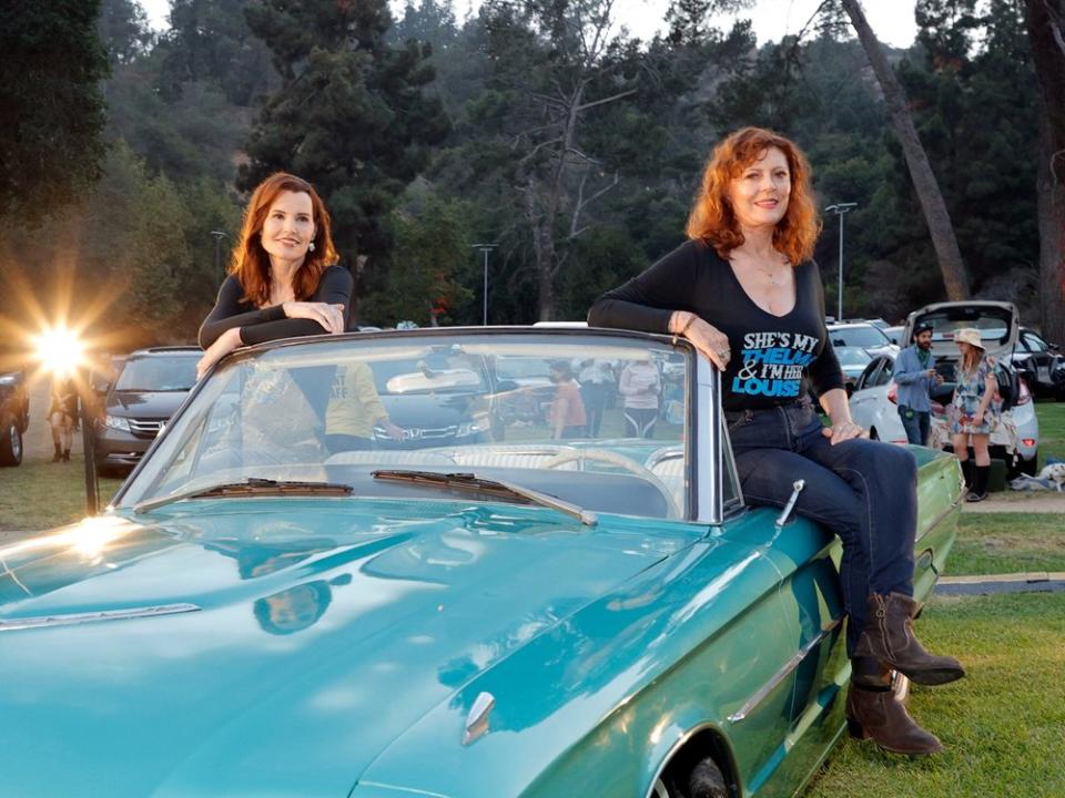 "Thelma & Louise"-Reunion mit den Schauspielerinnen Susan Sarandon (r.) und Geena Davis. (Bild: Amy Sussman/Getty Images)