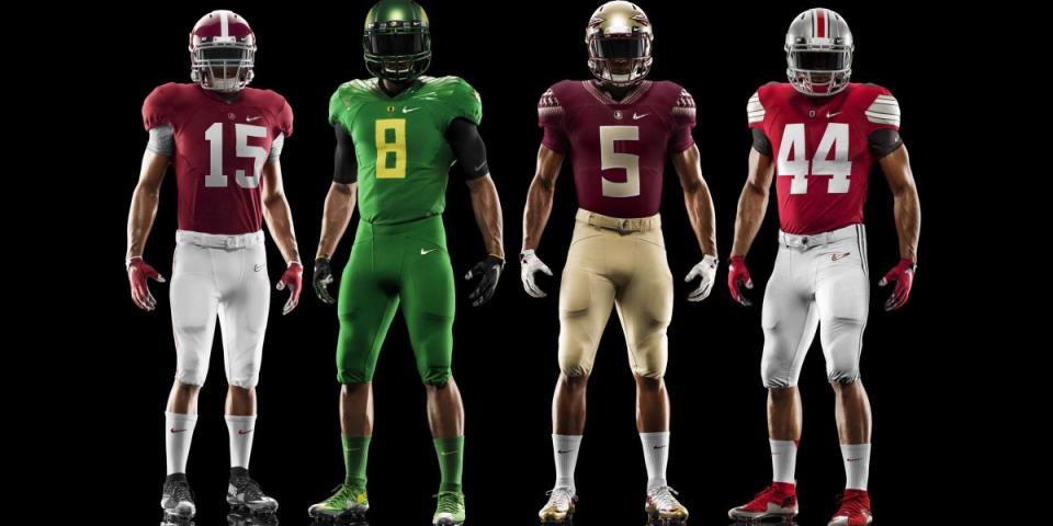 Nike college football uniforms