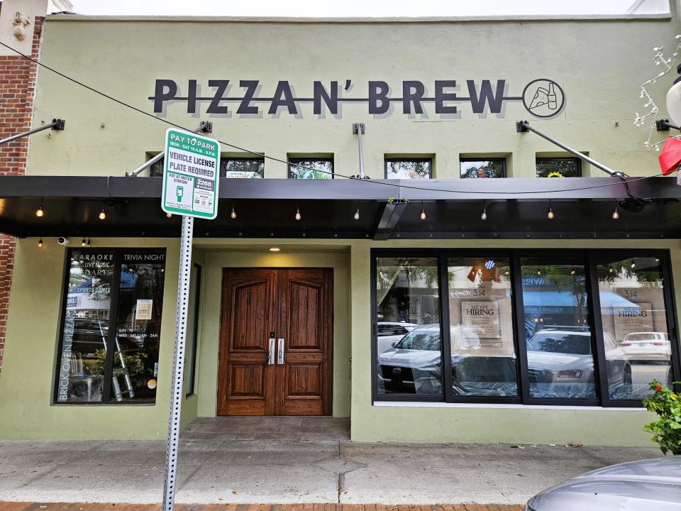 A new restaurant tentatively called Pi on Main is replacing Pizza N' Brew in downtown Sarasota at 1507 Main St. Photograph taken Nov. 24, 2023.