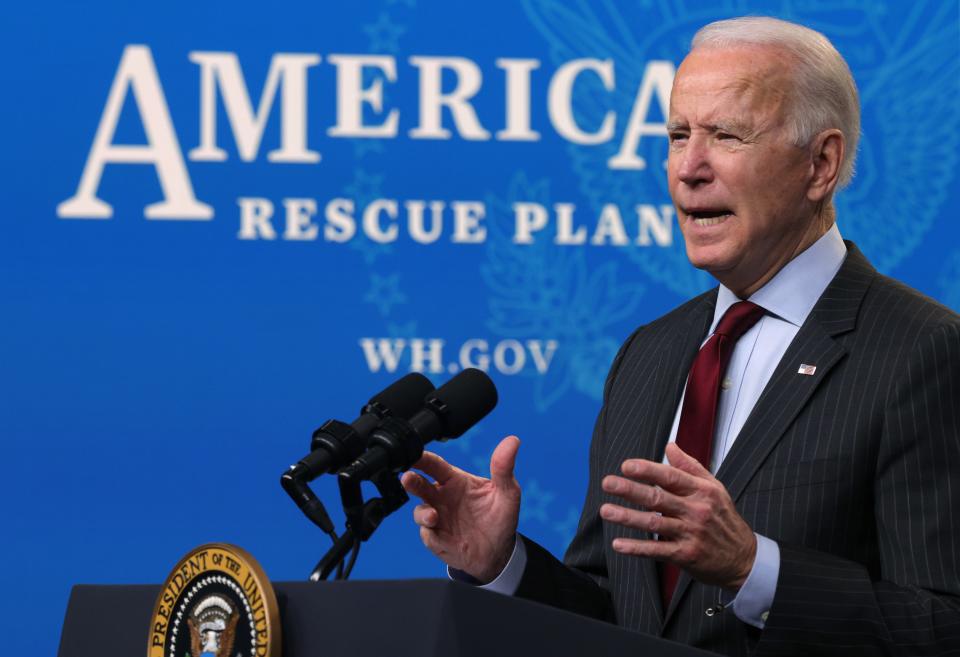 President Joe Biden on Feb. 22, 2021, in Washington,  D.C.