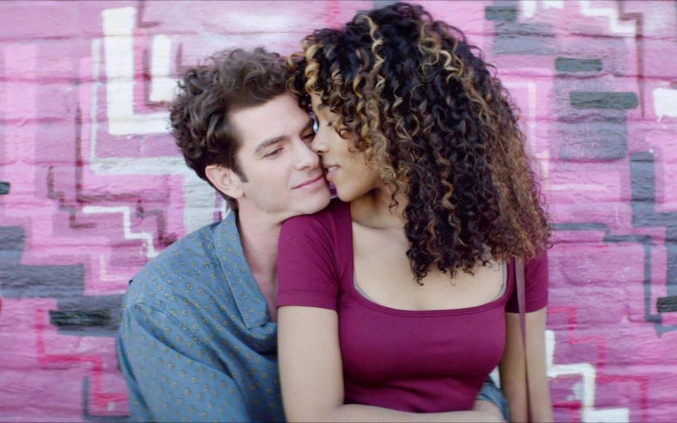 Andrew Garfield and Alexandra Shipp in Tick, Tick…Boom! - Everett Collection/Alamy 