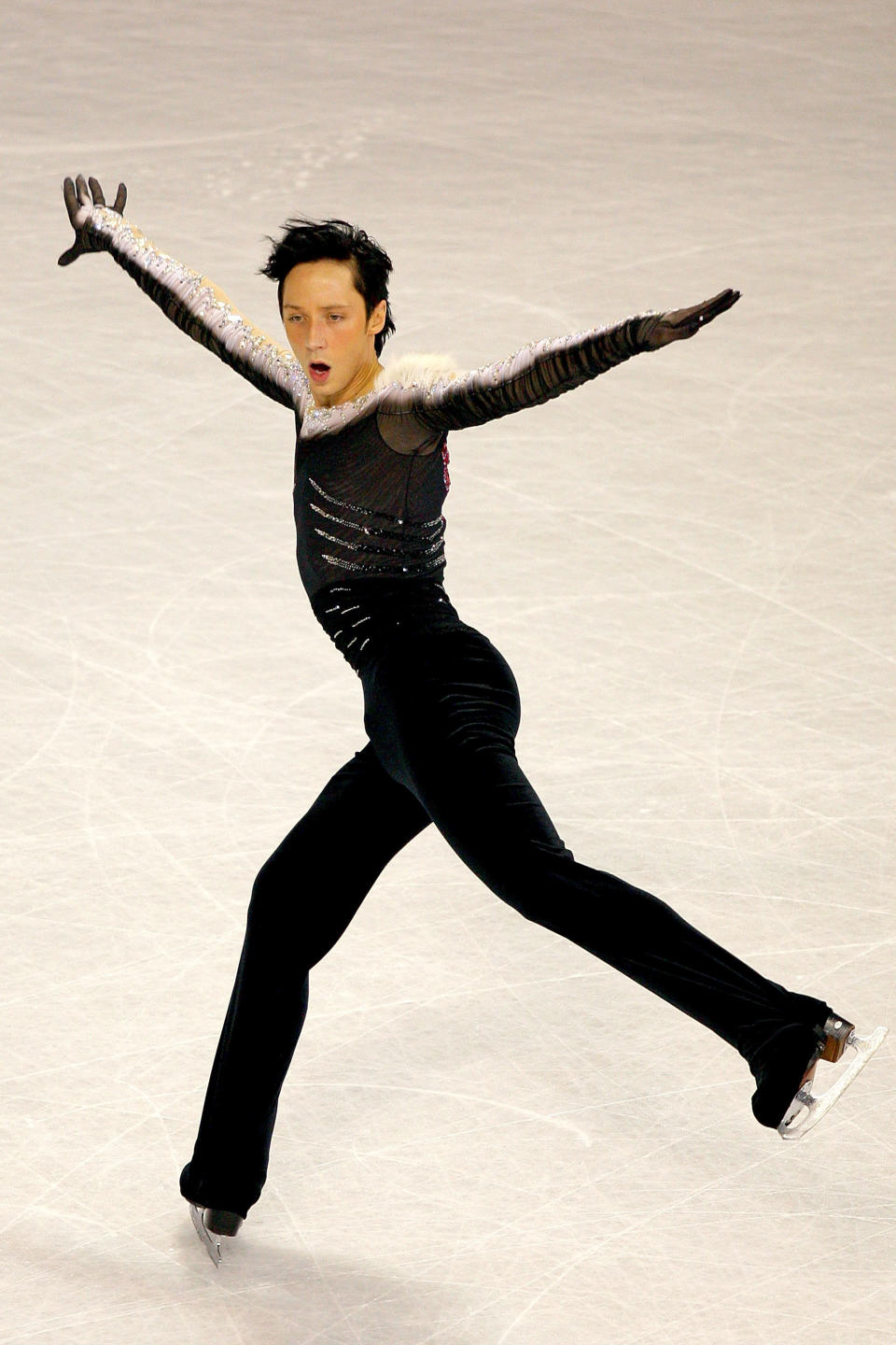 Competing&nbsp;in the free skate during the U.S. Figure Skating Championships at Spokane Arena on Jan. 17, 2010, in Spokane, Washington.