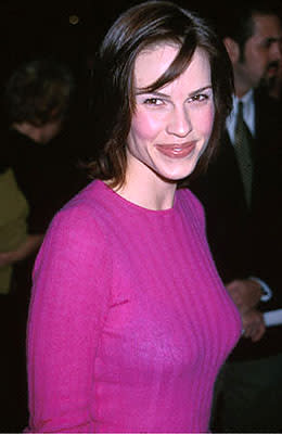 Hilary Swank at the Beverly Hills premiere of Castle Rock's Proof Of Life