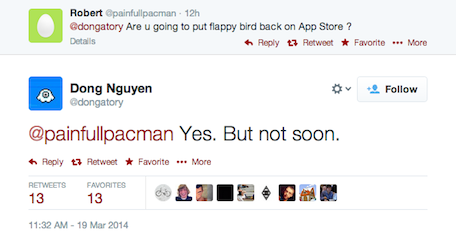 Flappy Bird' Is Back! But Not For iPhone