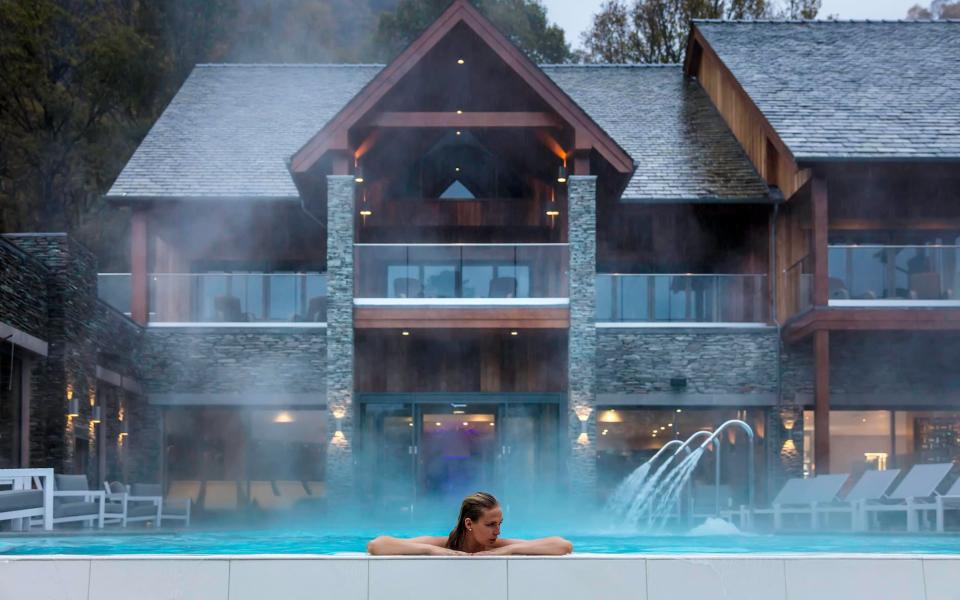 A new spa has opened at The Lodore Falls Hotel in the Lake District, featuring one of the country's largest infinity pools