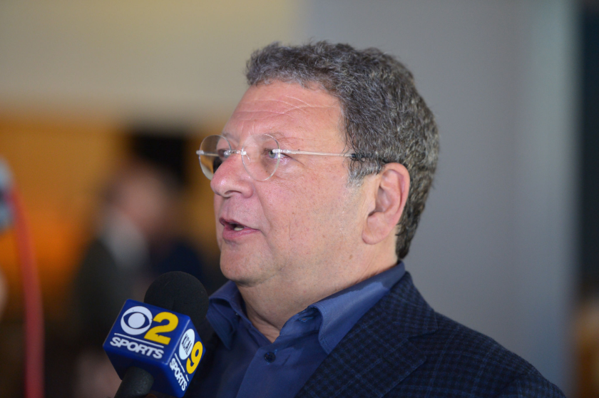 Dodgers broadcaster Charley Steiner attends a private luncheon.