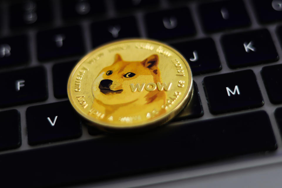 催生電子貨幣「狗狗幣」，經典迷因「Doge」原型，柴犬 Kabosu離世。（Getty Editorial）