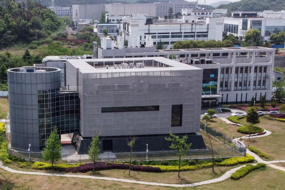 TOPSHOT - An aerial view shows the P4 laboratory at the Wuhan Institute of Virology in Wuhan in China's central Hubei province on April 17, 2020. - The P4 epidemiological laboratory was built in co-operation with French bio-industrial firm Institut Merieux and the Chinese Academy of Sciences. The facility is among a handful of labs around the world cleared to handle Class 4 pathogens (P4) - dangerous viruses that pose a high risk of person-to-person transmission. (Photo by Hector RETAMAL / AFP) (Photo by HECTOR RETAMAL/AFP via Getty Images)