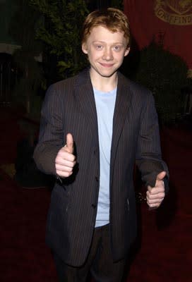 Rupert Grint at the Hollywood premiere of Warner Brothers' Harry Potter and The Chamber of Secrets