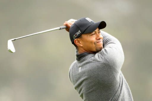 Tiger Woods of the US hits a shot during a practice round at The Olympic Club on June 13. "This is probably the hardest test that we play all year," Woods said, whose 14 major titles include three US Open crowns