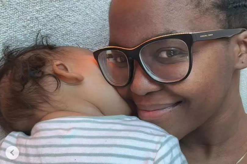 Oti Mabuse and her daughter
