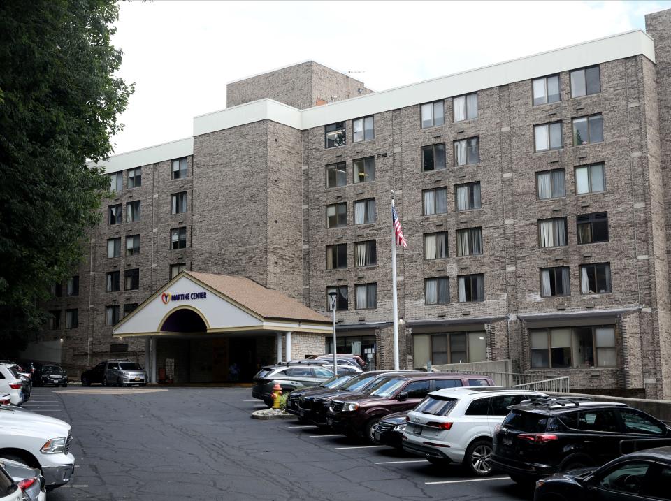 The exterior of the Martine Center for Rehabilitation and Nursing at 12 Tibbits Avenue in White Plains, June 28, 2023. 