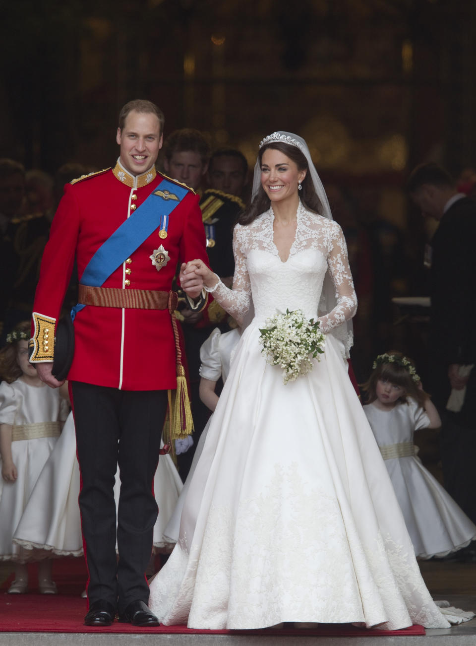 Kate Middleton at her royal wedding in 2011