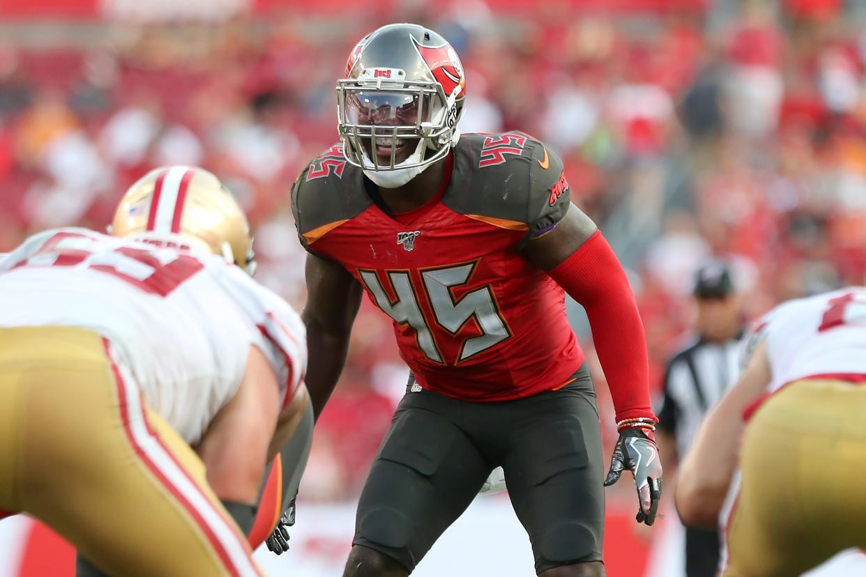 Devin White was the fifth pick of this year's draft. (Getty Images)