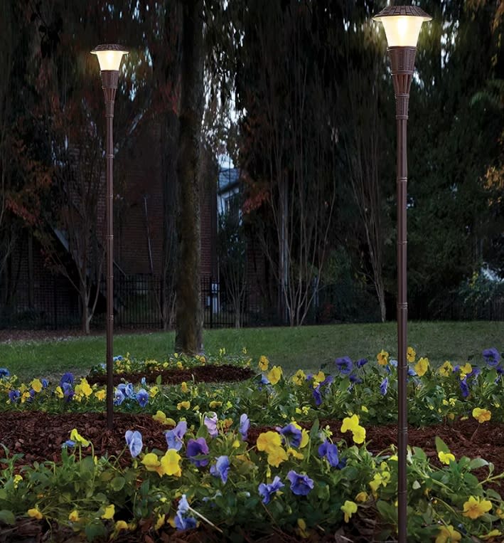 LED Solar Tiki Torch. (Image via The Home Depot)