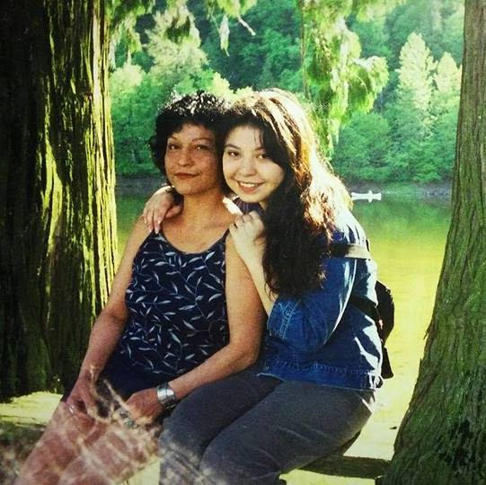 Terese Marie Mailhot with her mother