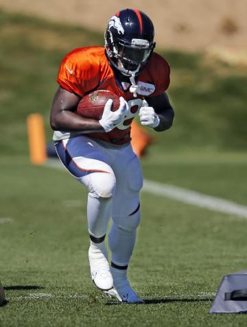 Broncos running back Montee Ball (AP Photo/Jack Dempsey)