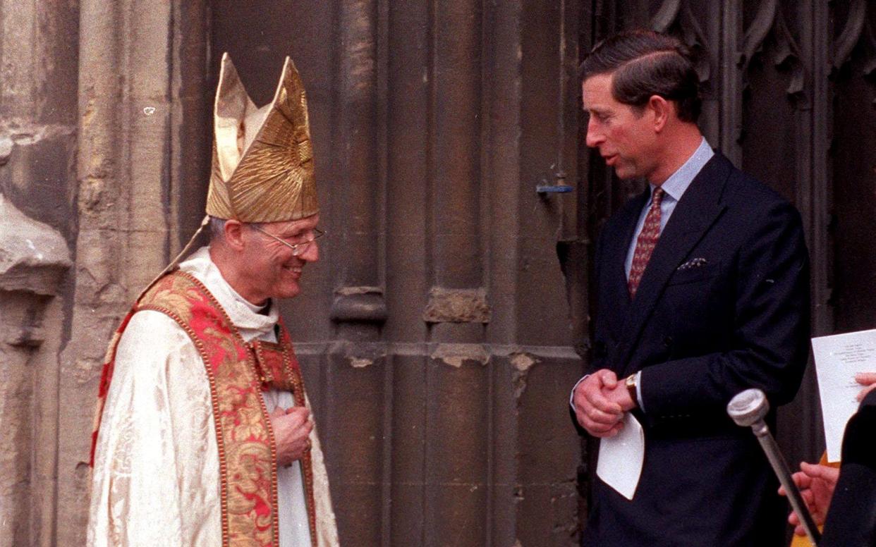Rev Peter Ball and Prince Charles pictured together in 1992 - South West News Service