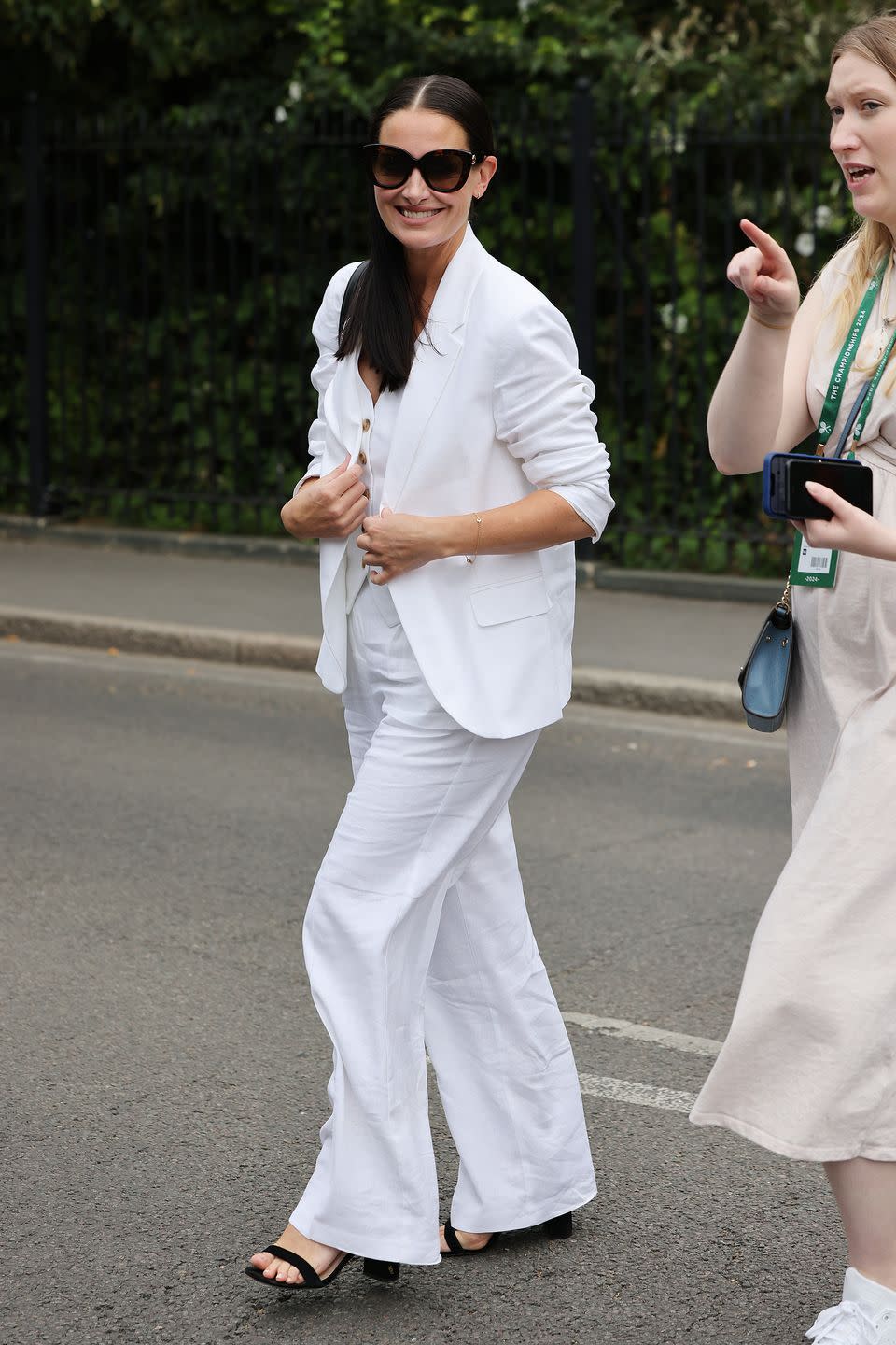 kirsty gallagher attends day one of the wimbledon tennis championships