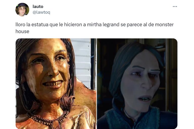 Los mejores memes por la estatua de Mirtha Legrand