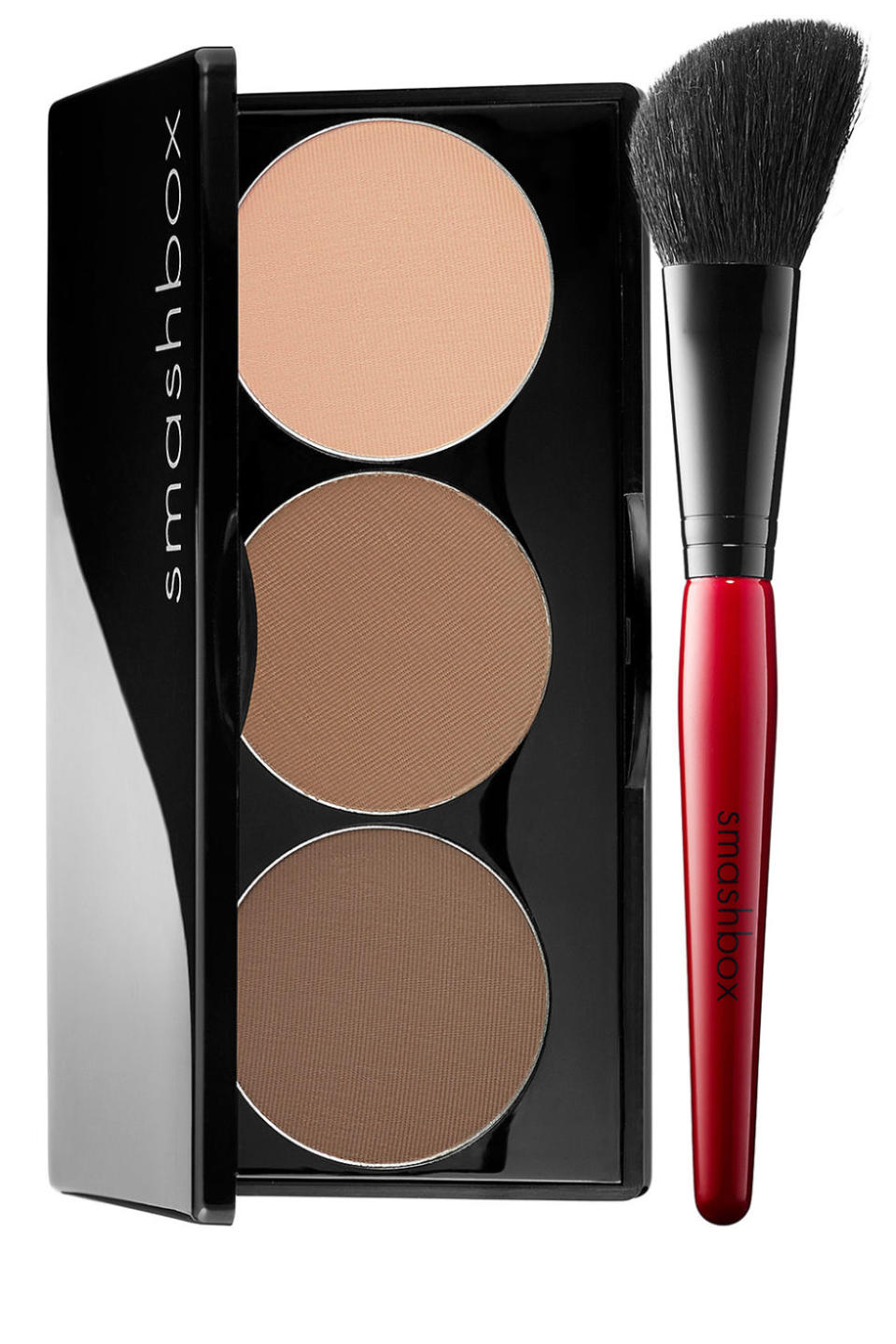 <p><strong>Smashbox </strong>Step-By-Step Contour Kit, $45, <a rel="nofollow noopener" href="http://www.smashbox.com/product/6109/18799/index.tmpl" target="_blank" data-ylk="slk:smashbox.com;elm:context_link;itc:0;sec:content-canvas" class="link ">smashbox.com</a>. </p>