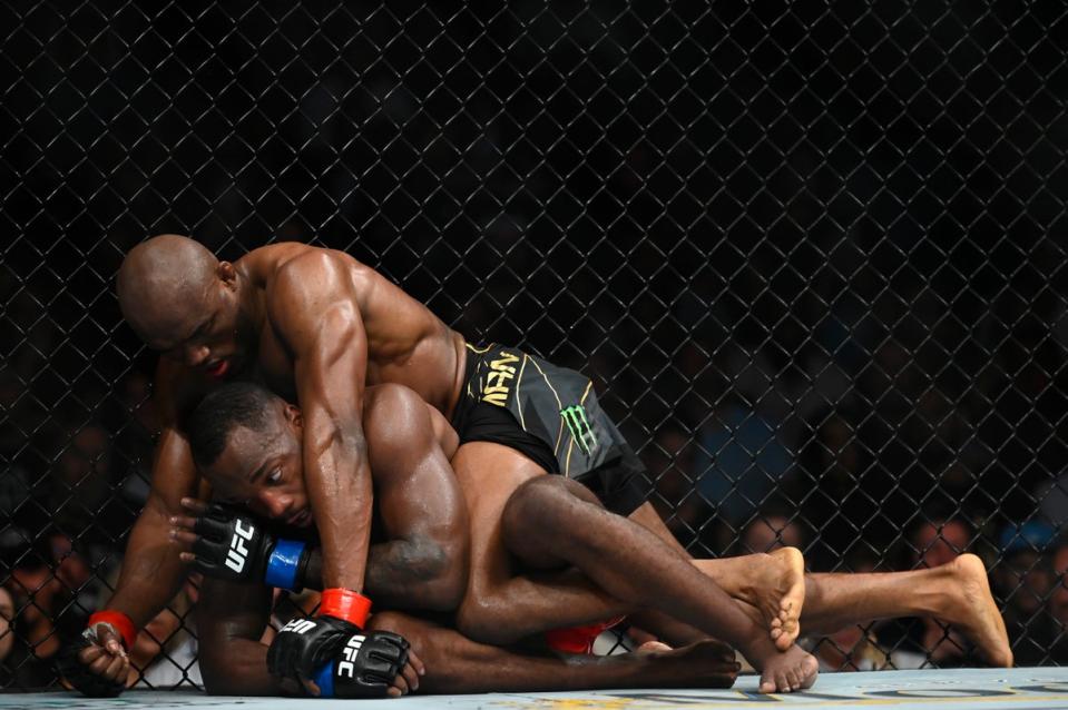 Usman controlled Edwards for much of their rematch, until the Briton secured a late knockout (Getty Images)