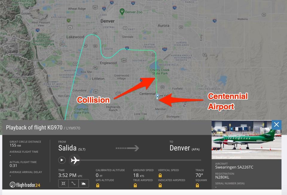 Centennial Colorado plane crash