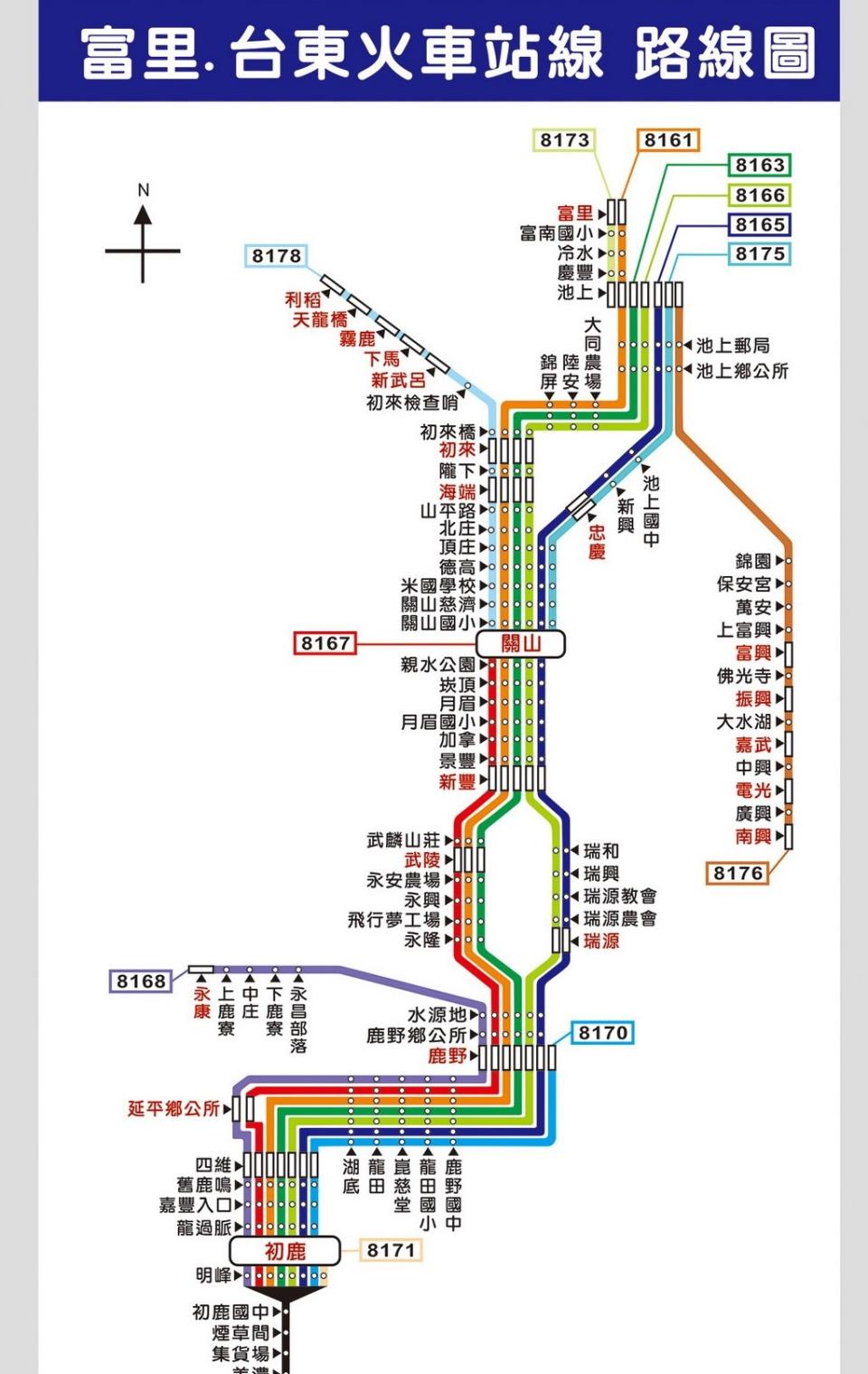 資料來源：台東休閒旅遊網-鼎東山線客運部       