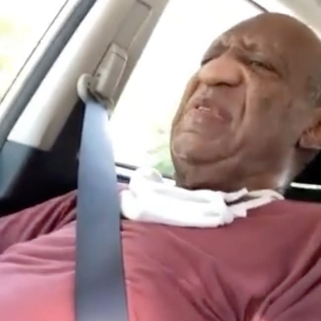 Bill Cosby en el vídeo difundido en el aniversario de su puesta en libertad credit:Bang Showbiz