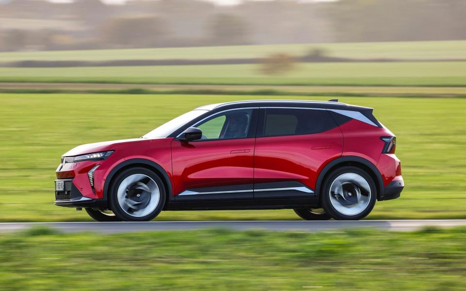 The Renault Scenic pure-electric crossover SUV