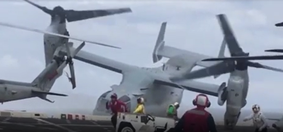 The huge helicopter crashes into the deck (What You Haven’t Seen)