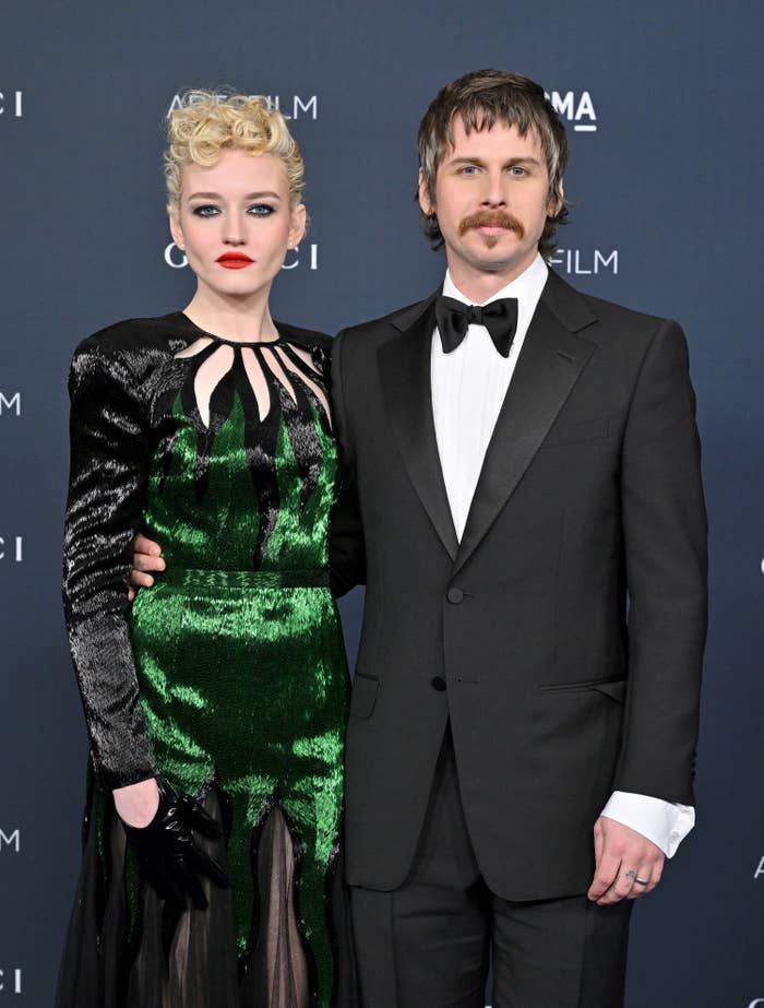 Julia Garner and Mark Foster at an event