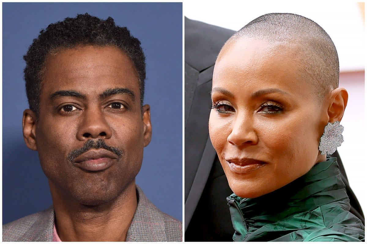 Jada Pinkett Smith has claimed Chris Rock asked her out amid divorce rumours  (ES Composite)