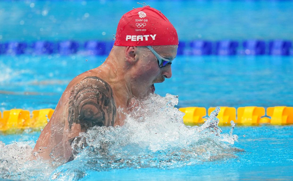 Adam Peaty is through to the semi-finals of the 100m breaststroke (Adam Davy/PA) (PA Wire)