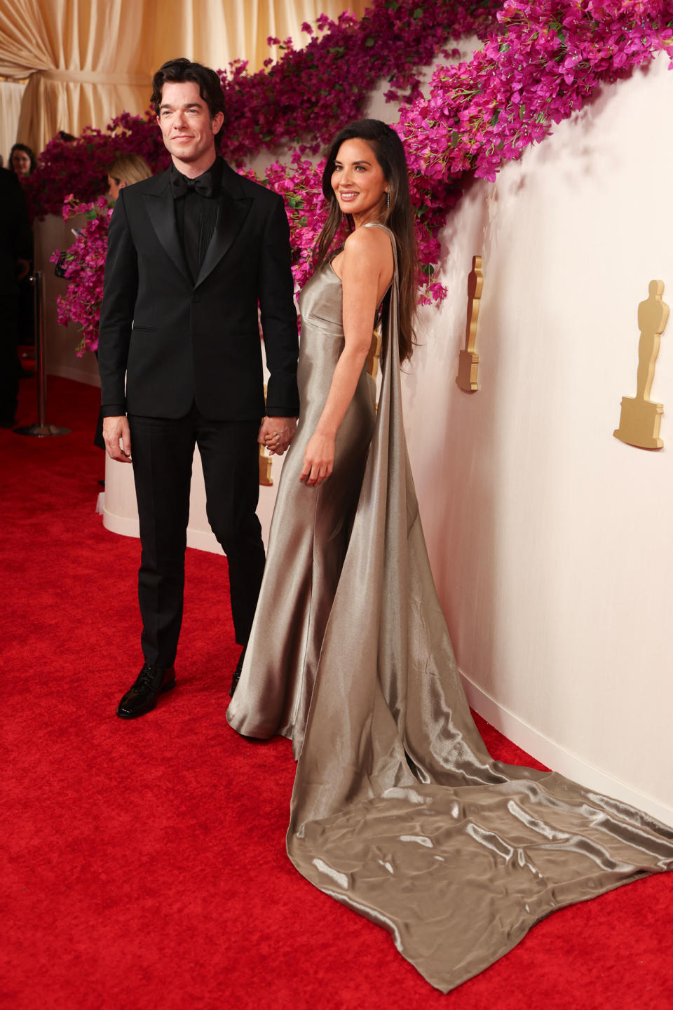 John Mulaney and Olivia Munn Hold Hands on 2024 Oscars Red Carpet